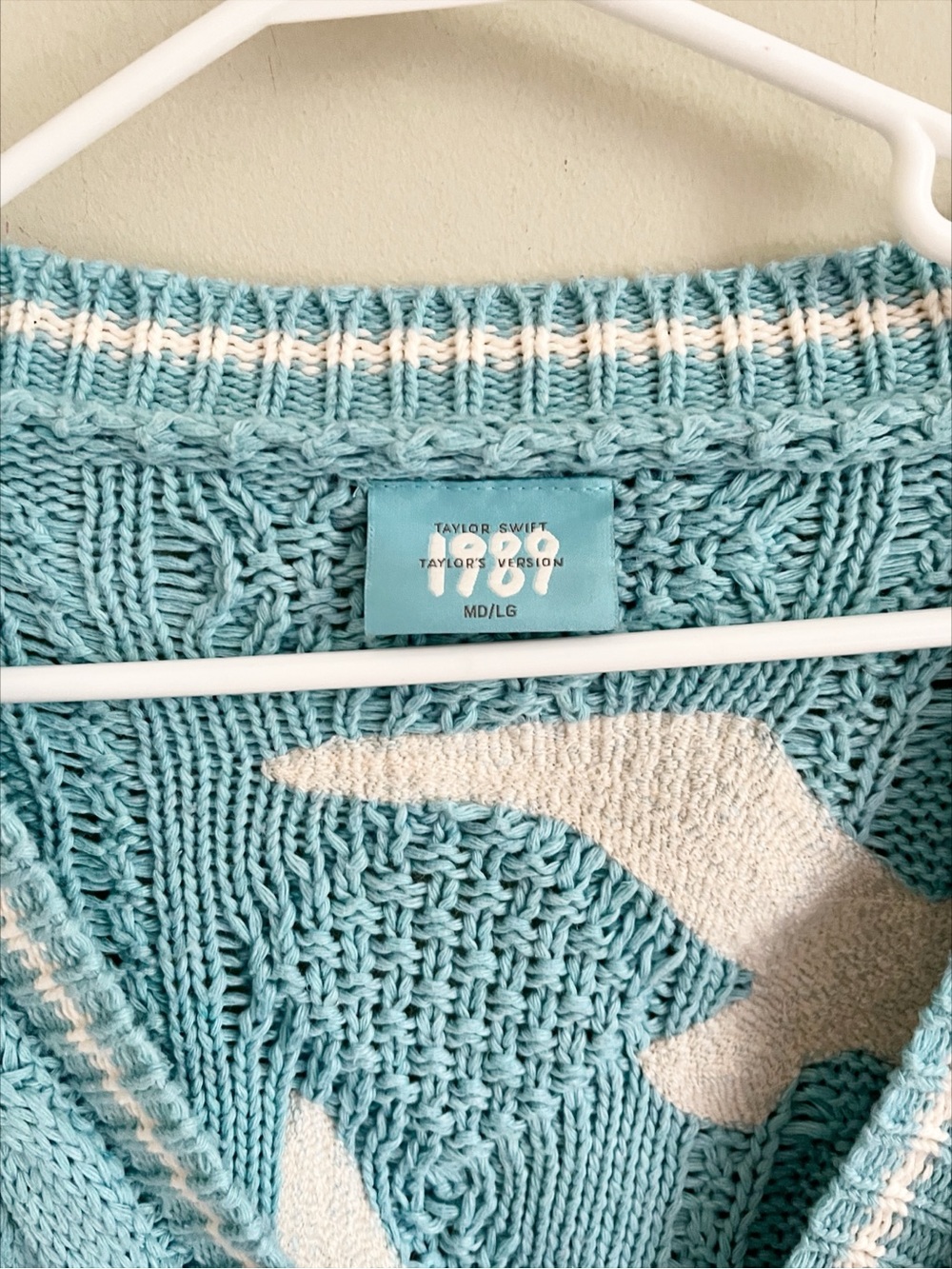 Taylor Swift blue cable knit cardigan M/L Taylor’s Version - Picture 7 of 12